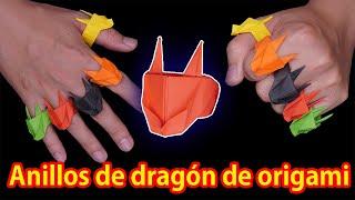 Anillos de dragón || Cómo hacer anillos de dragón de papel Anillos de dragón de origami