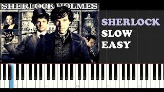 Sherlock - Who You Really Are (SLOW EASY PIANO TUTORIAL)