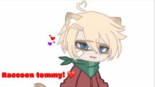 Raccoon tommy! (Fluffy content-) tommyinnit and Wilbur soot