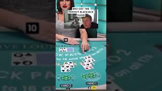 BRO GOT THE PERFECT BLACKJACK HAND #casino #onlinecasino #streamer #blackjack