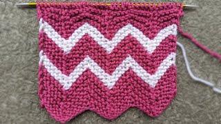 Knit Chevron Stitch