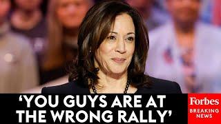 JUST IN: Kamala Harris Fires Back At Protesters At Rally In Wisconsin