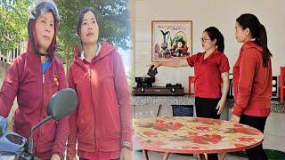 The girl who lived with Tuyet successfully got to work at Mr. Huong's house