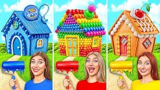 One Colored House Challenge | Crazy Challenge by Multi DO Smile