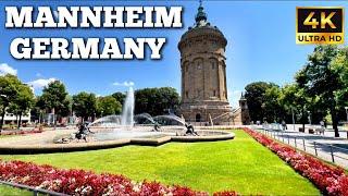 Mannheim Walking Tour in 4K Ultra HD | Discover Water Tower, Mannheim Palace & More