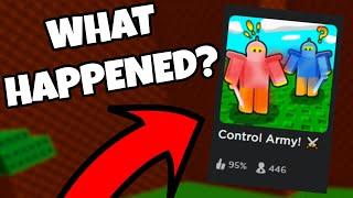 What Happened to Control Army? (Roblox)