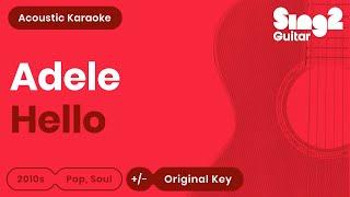 Adele - Hello (Acoustic Karaoke)