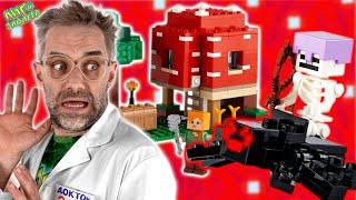 ГРИБНАЯ КОРОВА VS СКЕЛЕТ МАЙНКРАФТ! ДОКТОР ЗЛЮ И LEGO ГРИБНОЙ ДОМ MINECRAFT - ВСЯ СБОРКА!