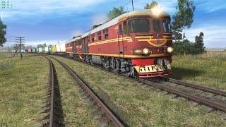 Trainz 22 сценарий "Контейнерный до Минска" Затерянное Полесье 2.0