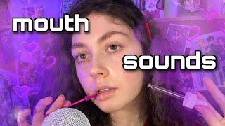 ASMR | Lots Of Nibbling Sounds, om nom noms! ( spoolie, pen, glass dropper, pencil, lollipop stick )