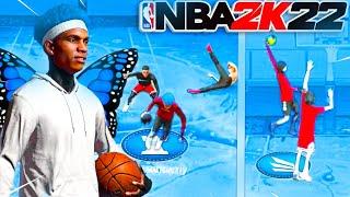 THIS 99 POINT FORWARD MIGHT’VE BROKE NBA 2K22! GLITCHY DRIBBLE MOVES + BEST JUMPSHOT NBA 2K22 