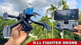 K11 RC FIGHTER DRONE UNBOXING & REVIEW 