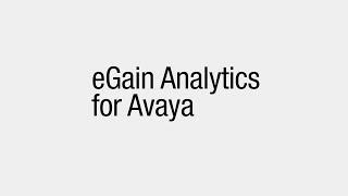 eGain Analytics for Avaya