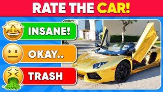 Tier List - COOLEST Cars Ever!  Daily Quiz