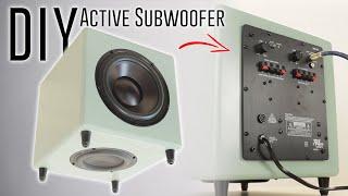 DIY Powered Subwoofer with Passive Radiator Build