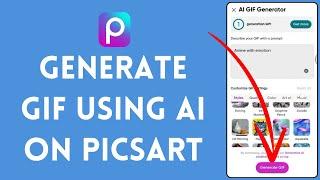 How to Generate GIF Using AI on Picsart 2024 | Picsart Tutorial