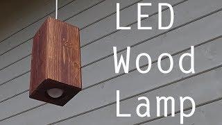 DIY Led wood lamp