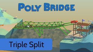 Poly Bridge - Level 3:3 - Triple Split