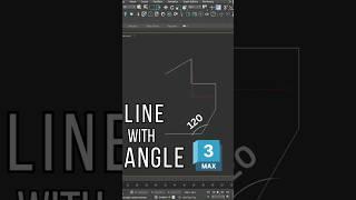 Drawing a line with an angle in 3D Max 2024 #3dsmaxtutorial