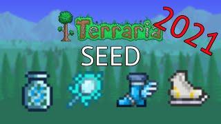 Terraria 1.4 Mobile Seed | Ice skates, Blizzard in a bottle, Flurry boots and Ice mirror