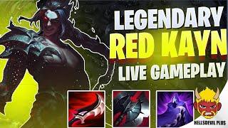 LEGENDARY Red Kayn Performance! - Wild Rift HellsDevil Plus Gameplay