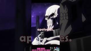 Overlord has removed the mana concealment ring   #anime #animemoments