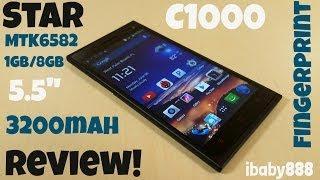 Star C1000 MTK6582 Fingerprint 1GB/8GB Kitkat 4.4.2 IPS 5.5" 3200mAH - Review!