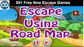 [Walkthrough] 501 Free New Escape Games level 332 - Escape using road map - Complete Game