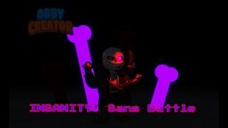 Obby Creator - InsanityTale Sans Battle