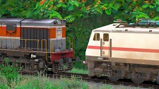 WDG3A to WAP7 LHB TRAIN LOCOMOTIVE CHANGE | BUMPY RAILROAD | RAILWORKS SIMULATOR | NTG GAMING