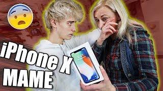 НЕОЖИДАННО ПОДАРИЛ МАМЕ iPHONE X ! айфон 10