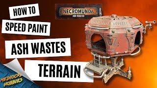 Necromunda Ash Wastes- Speed Paint Terrain! Ash Wastes Playlist 6/6