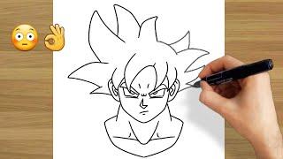 How To Draw Goku Easy Step By Step For Beginners / Drawing Goku / Anime Drawing Tutorial