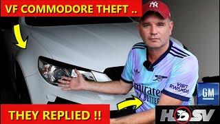 GM HOLDEN Response to the VF COMMODORE THEFT IN AUSTRALIA ! Its not good..