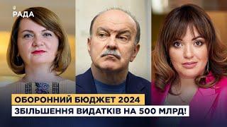 Народні депутати про оборонний бюджет України на 2024 рік: Збільшення видатків на 500 млрд!