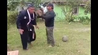 Malay martial art master feels pain on his back after ROCK was thrown at him!