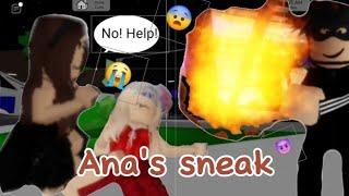 Anna's secret little sneak!  Brookhaven roblox M1N4! Sasha games