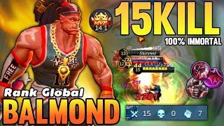 100% Immortal! Balmond Best Build 2021 | Top Global Balmond Gameplay | Mobile Legends