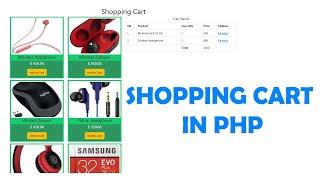 Create a simple Shopping cart in PHP MYSQL