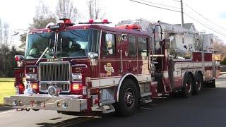 Windsor, CT Fire Department Tower 1 Responding