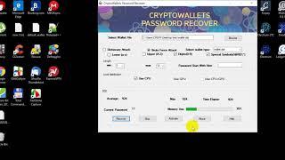 CRYPTOCURRENCY WALLETS PASSWORD RECOVER 2020