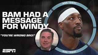 Bam Adebayo told Brian Windhorst 'YOU'RE WRONG BRO' over his Team USA role being reduced | NBA Today