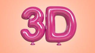 CINEMA 4D S24 TUTORIAL  - Balloon 3D Text Effect