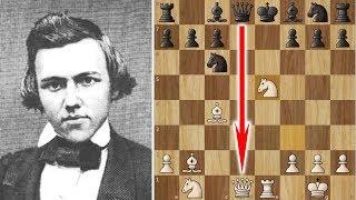 Morphy Wins a Brilliancy with Rook Odds!