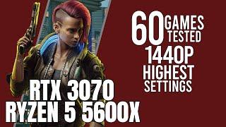 RTX 3070 tested in 60 games ultra settings 1440p benchmarks!