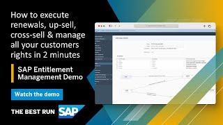 How to Simplify your entitlement management?  SAP Entitlement Management Overview demo