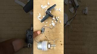 Running a Cheap Drone Motor Using a Gear Motor