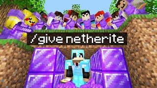 Minecraft Manhunt but i secretly used /give..