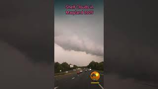 Fearsome Clouds (Shelf Clouds) in Maryland 2025 || #nature #weather