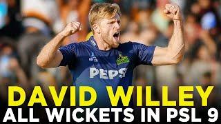 Let's Watch David Willey's Every Wicket in HBL PSL 2024 | HBL PSL 9 | M2A1A